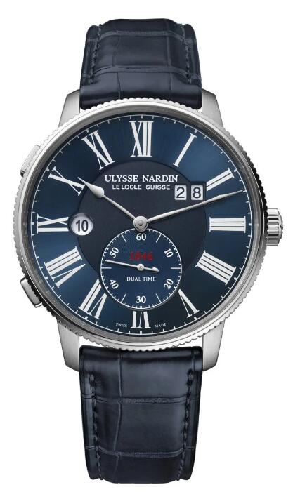 Ulysse Nardin Marine Torpilleur Dual Time Replica Watch Price 3343-320-3A/1A